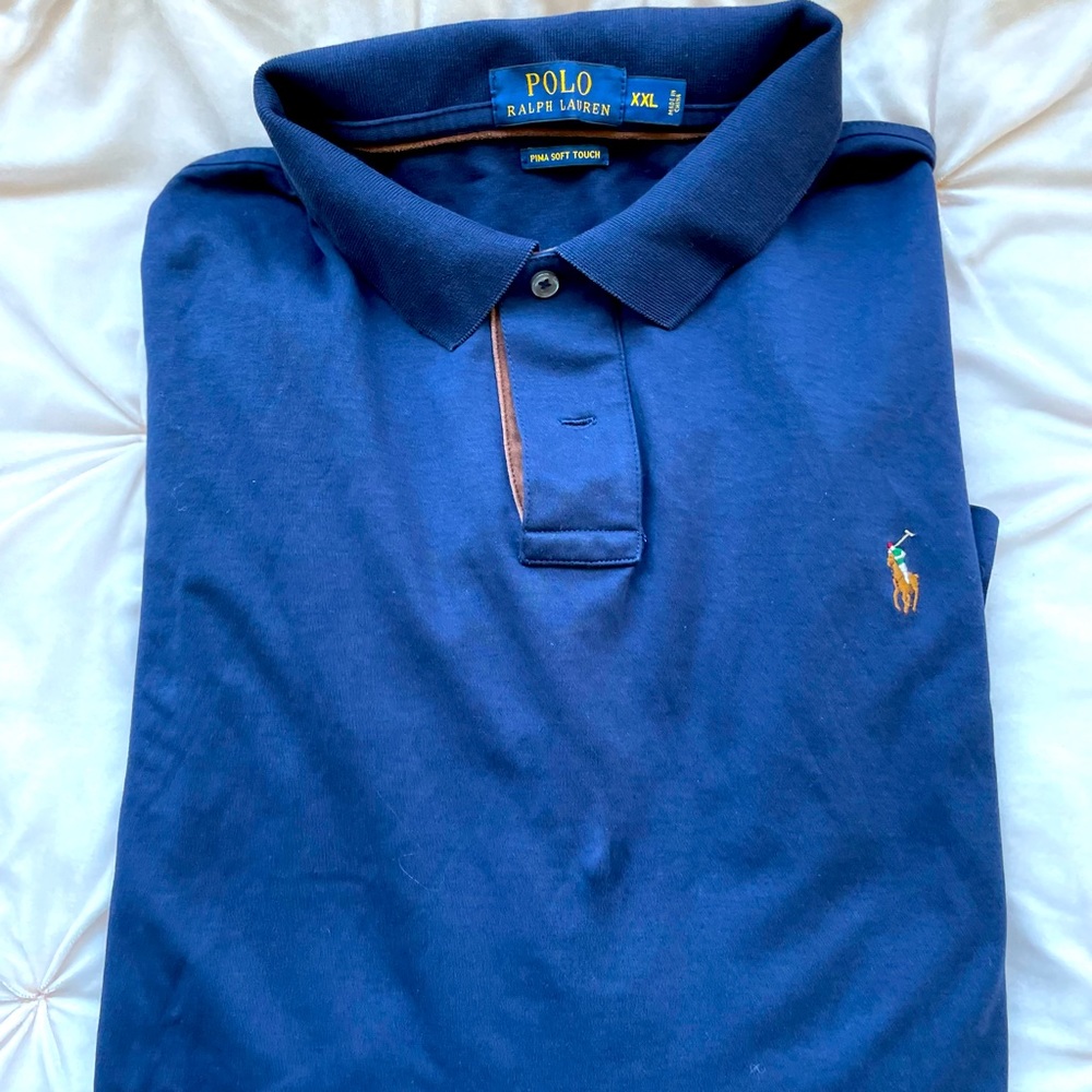 POLO Long Sleeve Polo Shirt, Like New Condition, Size XXL